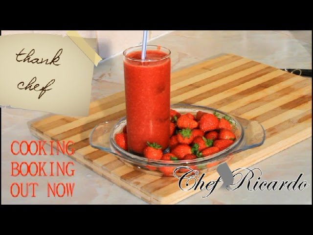 Icy Strawberry Smoothie | Recipes By Chef Ricardo | Chef Ricardo Cooking