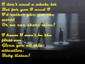 Justin bieber  somebody to love lyrics on screen