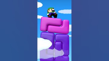 Luigi L Block Tower Softbody Tetris