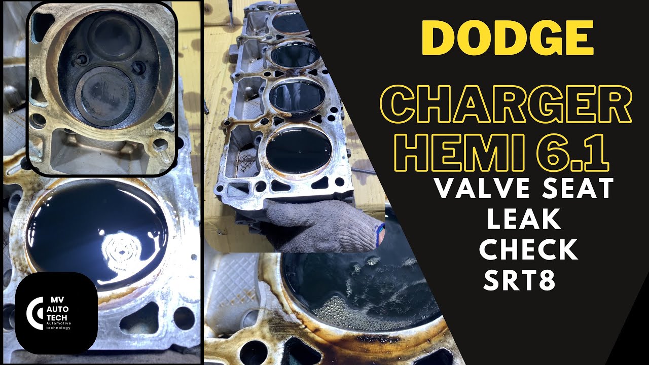 Dodge charger HEMI 6.1 cylinder head valve seat leak check dodge car