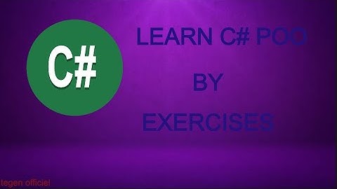 EXERCICE C# N°1  (Programmation Evénementielle )