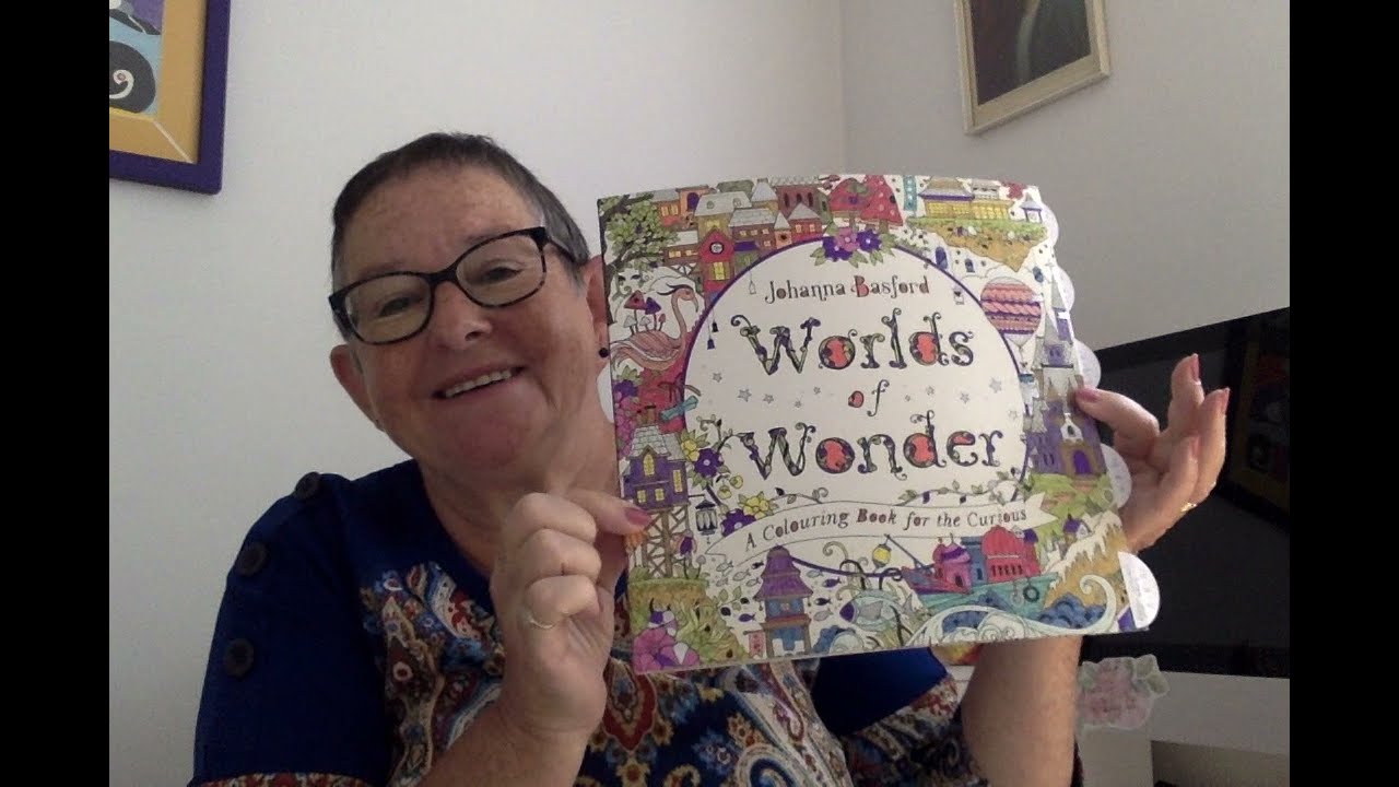Johanna Basford, Worlds of Wonder, completed pages YouTube