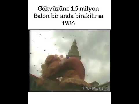 Gökyüzüne aynı anda 1 Milyon adet balon bırakılırsa | Müthiş