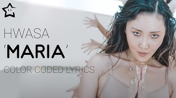 HWASA (화사) — Maria (마리아) LEGENDADO (Color Coded Lyrics Han┊Rom┊Eng┊PT-BR)