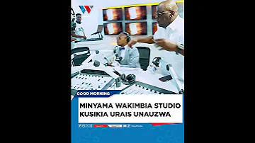 MINYAMA WAKIMBIA STUDIO KUSIKIA URAIS UNAUZWA 
