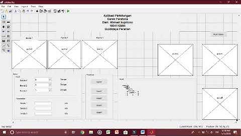 Tutorial Membuat Apllikasi Perhitungan Gerak Parabola menggunakan matlab