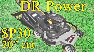 Trying out the DR SP30 walk behind 30' mower