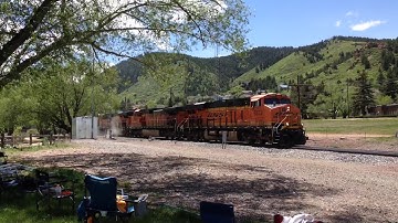 BNSF mixed merchandise freight train