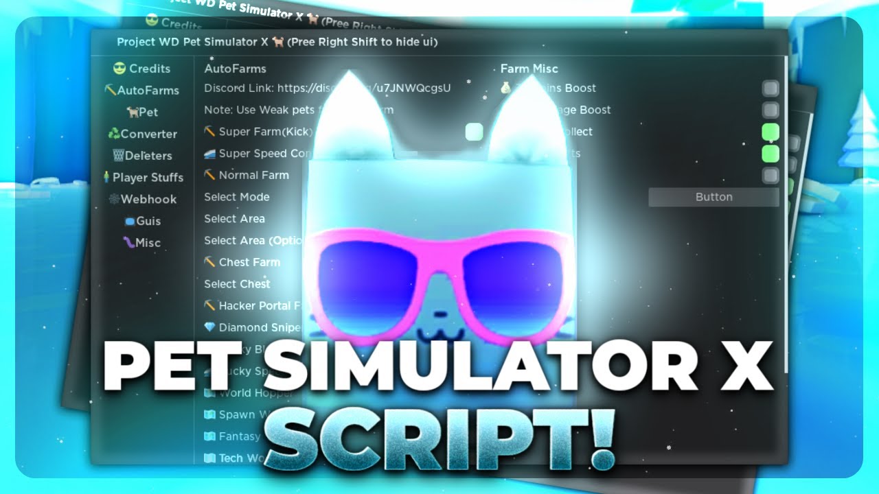 [ SHINY] Pet Simulator X SCRIPT HACK ROBLOX Auto Farm Farm Shiny