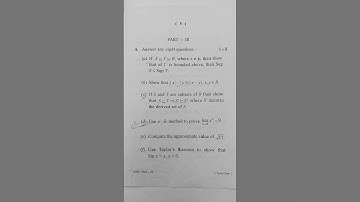 +3 2nd semester BSc (Maths honours)#Real Analysis (C.P -3)/Question paper 2023 #Berhampur U.