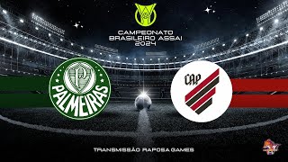 CAMPEONATO BRASILEIRO 2024 - PALMEIRAS X ATLÉTICO - PR - 12/05 - 16:00 HS