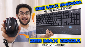 Zebronics ZEB MAX Chroma & Groza | Gaming Keyboard & Mouse 🎮
