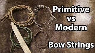 Primitive vs Modern Bow Strings data and testing