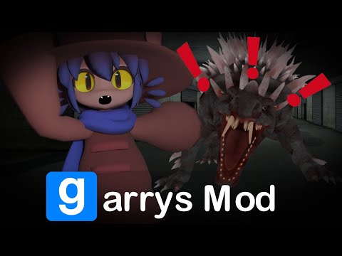 Anguirus the turtle comes to eat us!!!!!! | Gmod man in the suit Hide & Seek