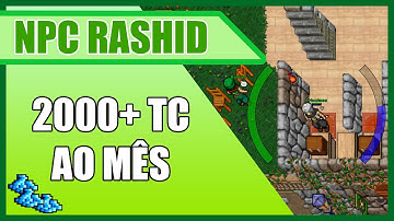 TIBIA - NPC RASHID PROFIT DO MÊS | LUCRO | TIBIA COINS | FARMANDO MUITO E FACIL