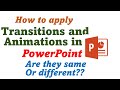 How To Add Transitions And Animations To PowerPoint Slides 