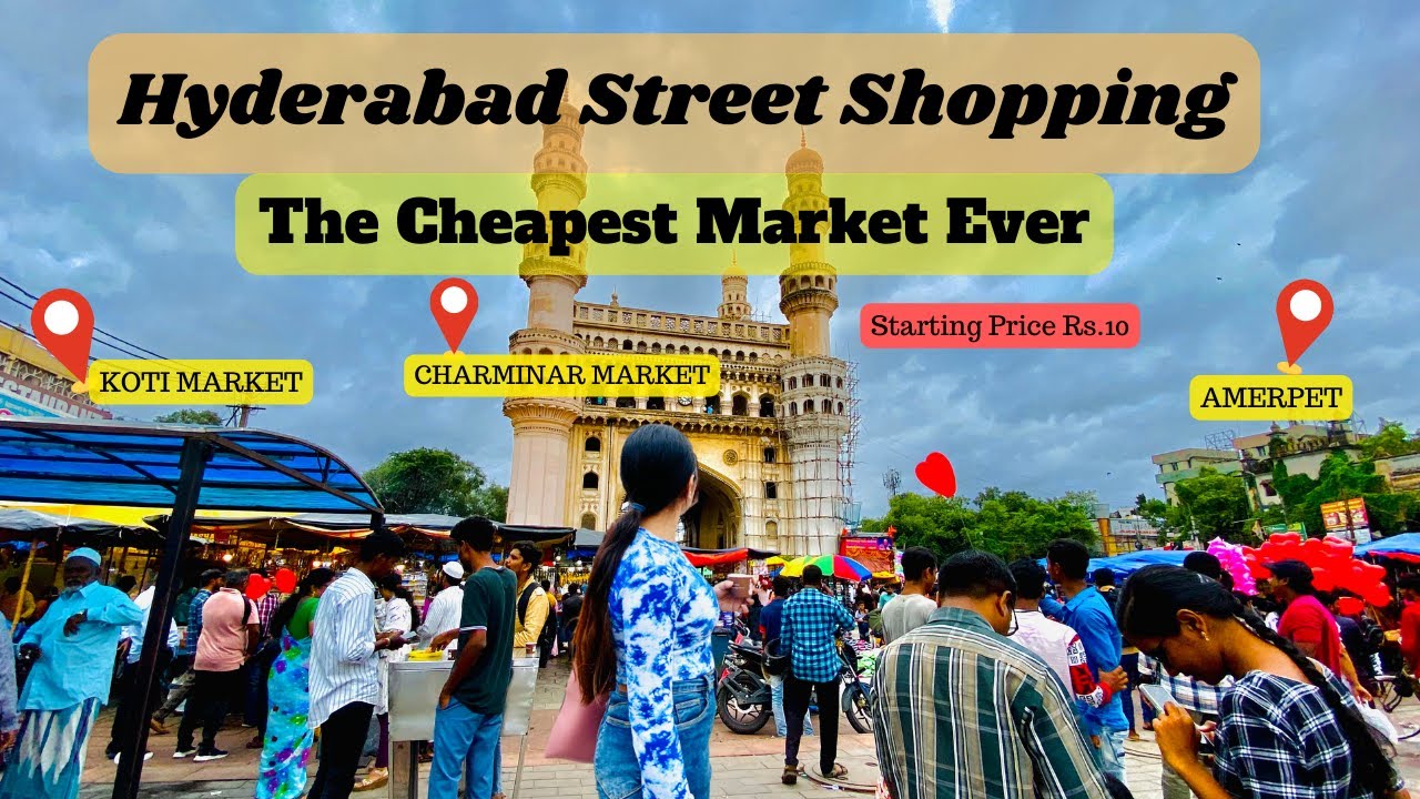 Cheapest Street shopping in Hyderabad OMG Hyderabad Charminar Street