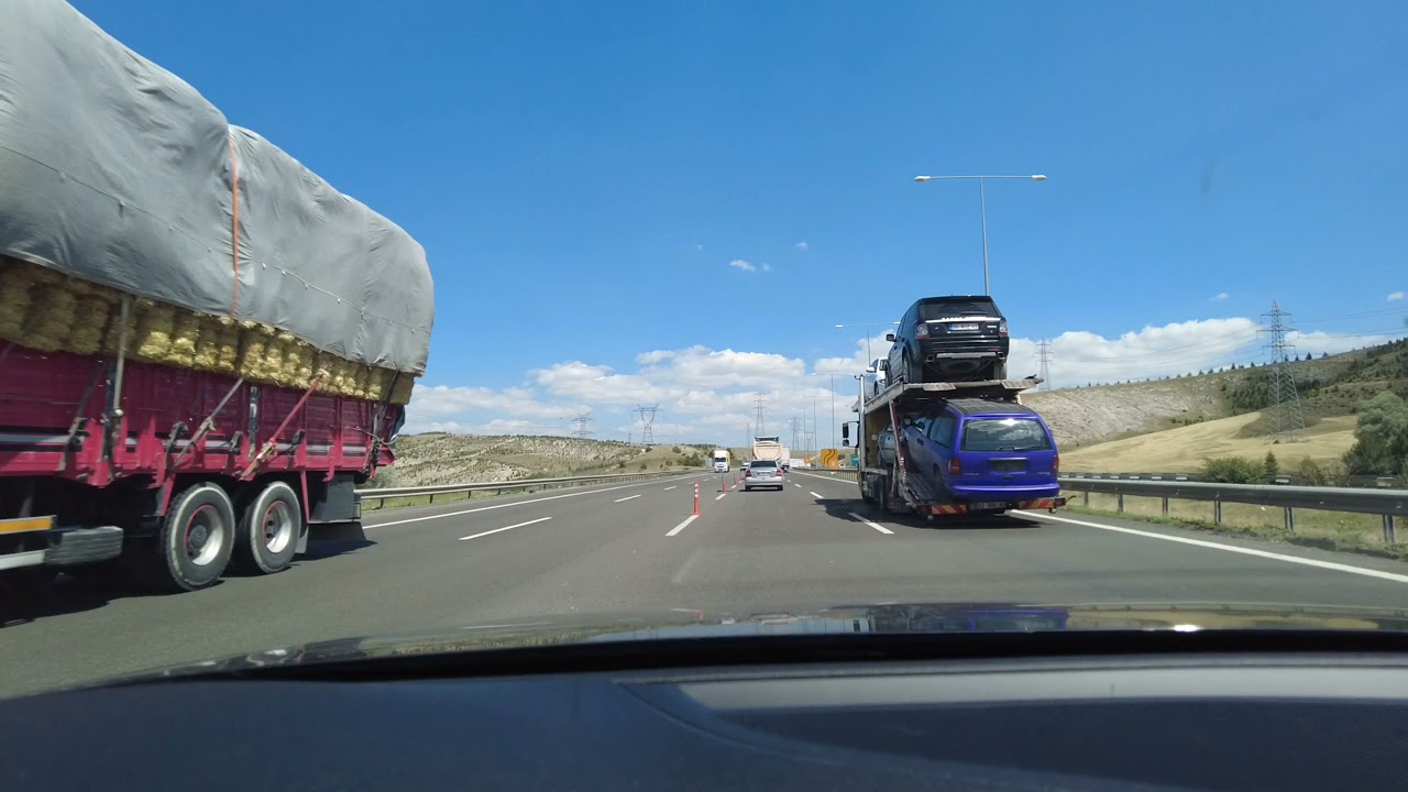 Driving on Ankara Turkey Highway Ring O 20 4K