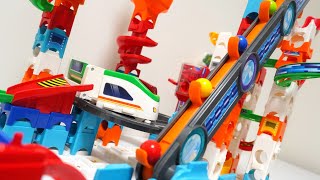 ジェットコースターマーブルランレース Marble Rush Vtechsky Elevator Set Official Diagonal Elevator Coaster