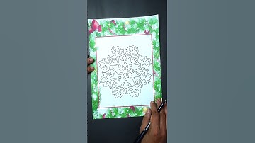 How to Draw a Christmas Snowflake ❄️ Easy Step-by-Step Drawing Tutorial
