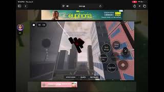 I play as miles Morales in Roblox web swinging test 2 part 1