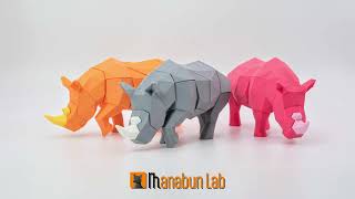 ๐ฆLow Poly Rhinoceros Puzzle