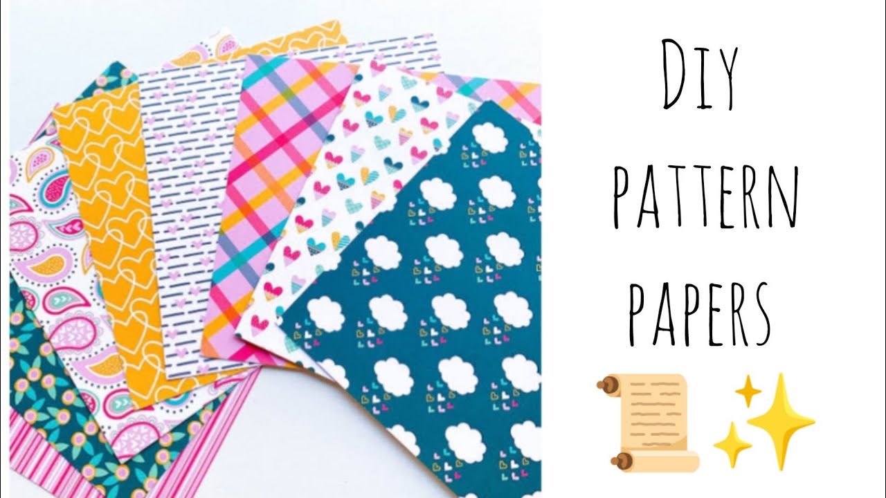 Diy pattern papers...! 📜 ll Journal supplies at home ll - YouTube