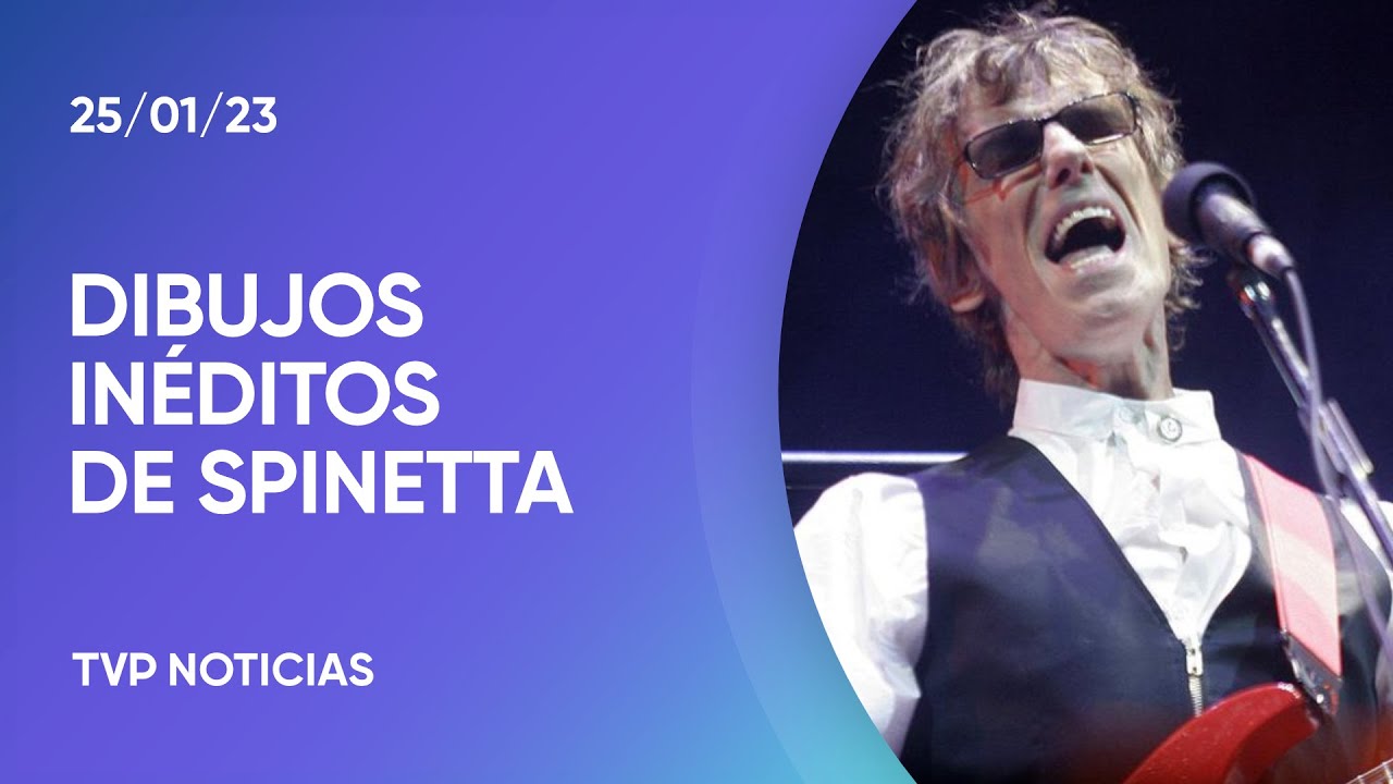 Se lanzaron dibujos originales de Spinetta - YouTube