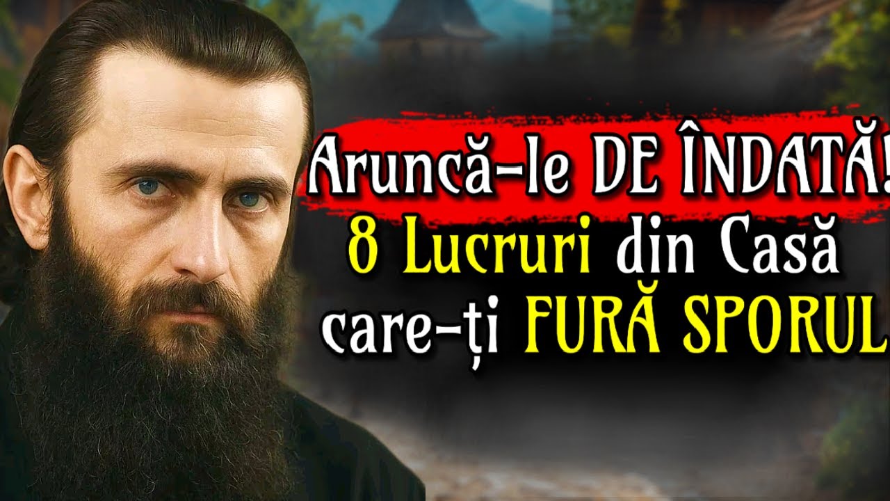 NU ȚINE aceste lucruri în casă: îți TAIE SPORUL și Liniștea | Învățăturile lui Arsenie Boca