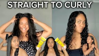 Transitioning back from straight hair to curls | My Haircare routine 2024 | Long curlyhair | Curls