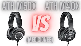 AURICULARES AUDIOTECHNICA🎧 M50X VS M40X 🎧MEDICIONES  Y COMPARACIÓN  !!!!!!