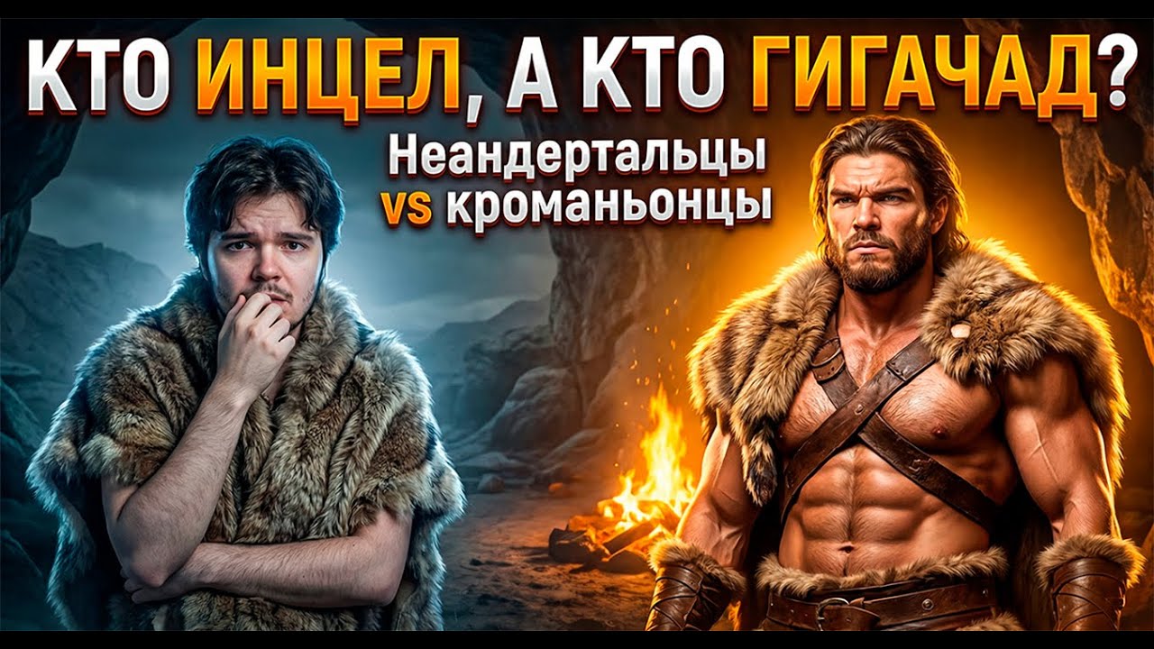 Маргинал спорит с чатом: Кто инцел, а кто гигачад? Неандертальцы vs кроманьонцы
