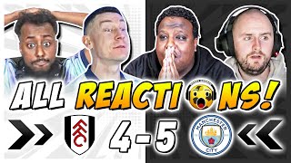 Man City and Rivals & Haters Fan Reactions to Fulham 4-5 Man City | Premier League Fan Reactions