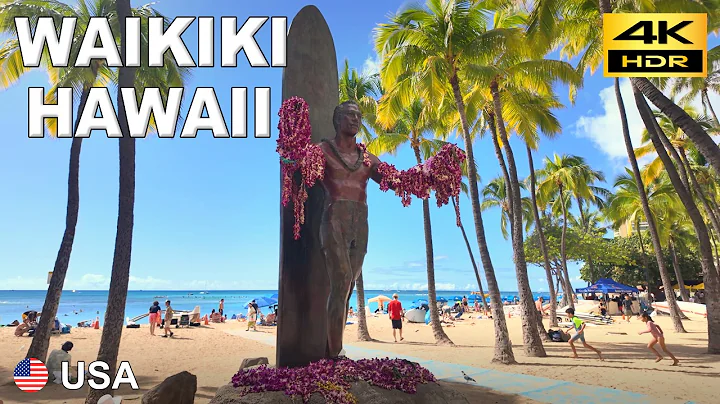 Hawaii Walking Tour - Waikiki Beach in Honolulu | USA 🇺🇸 | December 2024 | 4K HDR