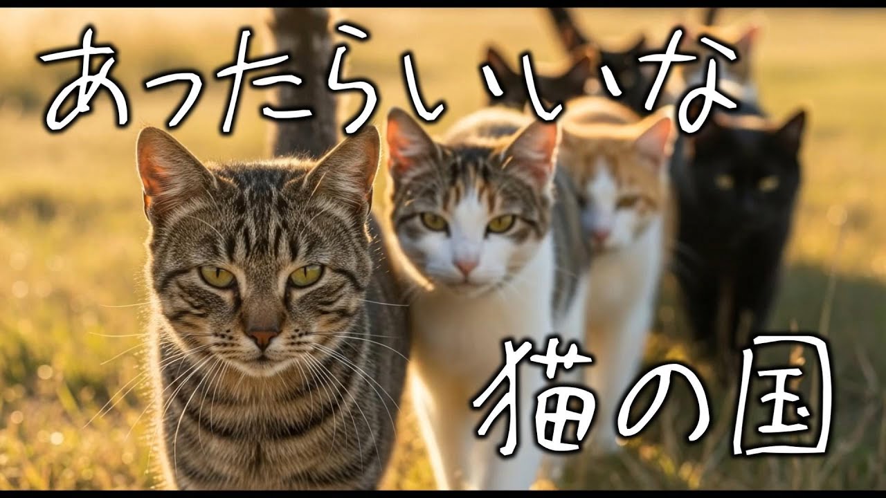 【AI MV】あったらいいな 猫の国／猫の理想郷の歌