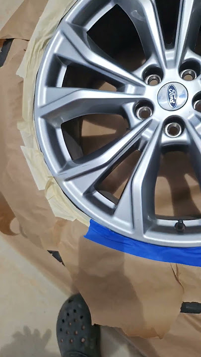 PLASTI DIP Your Rims. Going from Chrome No-No's to BLACKED OUT 🔥! #diy #rims #wheels #ford #explorer