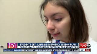 Students get surprise emergency lesson plan with health department