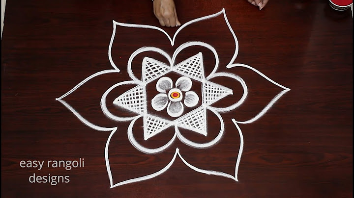 Easy Sankranthi muggulu with 5x3 dots - Pongal kolam & rangoli designs