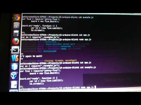 FemtoduinoUSB and Node.js - Johnny-Five works!