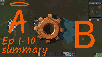 Ep 1-10 summary - Laurence plays Factorio: Angel Bob