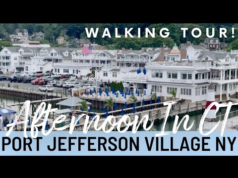 Port Jefferson New York NY walk around town tour!
