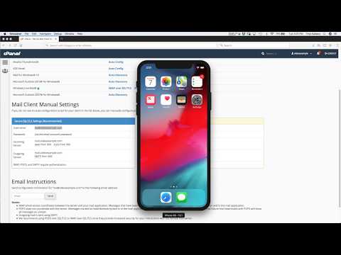 Adding an E Mail Account to Your iPhone from a cPanel Generated E Mail