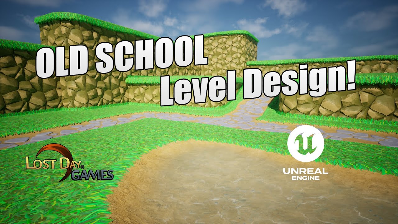 Дизайн уровней старой школы! Стилизован под игровой мир Unreal Engine 5