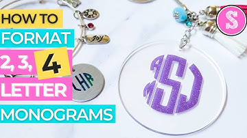 How to Make a  2, 3, or 4 Letter Monogram Logo