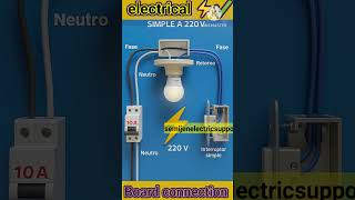 MCB connection with bulb wiring ⚡fuse connection diagram #electrical #wiring #shorts #mcb