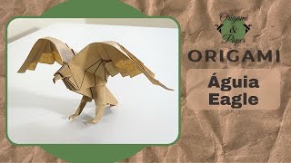 Origami: como fazer uma águia de papel \ how to make a paper eagle (origami and paper)