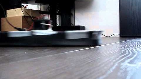 Home-built hovercraft, first test drive