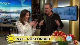 Steffo rasar mot förslaget mot rökförbud utomhus - Nyhetsmorgon (TV4)