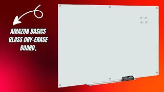 Best Whiteboard for Meetings — Amazon Basics  Glass Dry-Erase Board Whiteboard — Review
