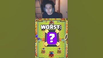 WORST CARD FOR EACH RARITY IN CLASH ROYALE!